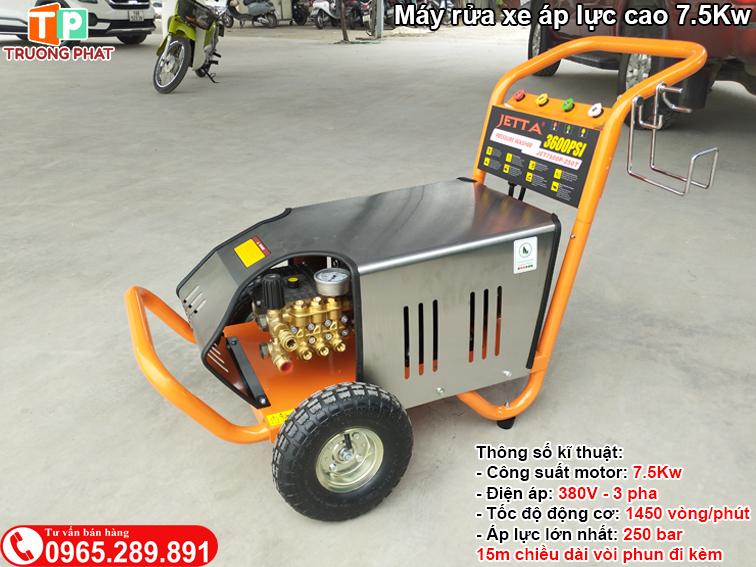 Máy rửa xe áp lực cao Jetta 7,5Kw
