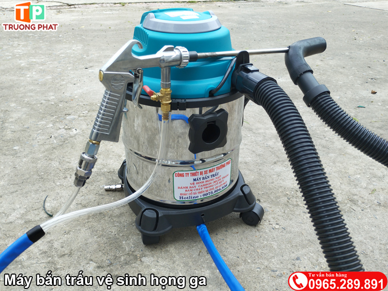 Máy bắn trấu vệ sinh họng nạp