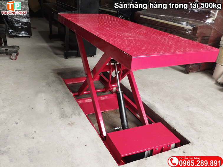 Bàn nâng hàng công nghiệp trọng tải 500kg