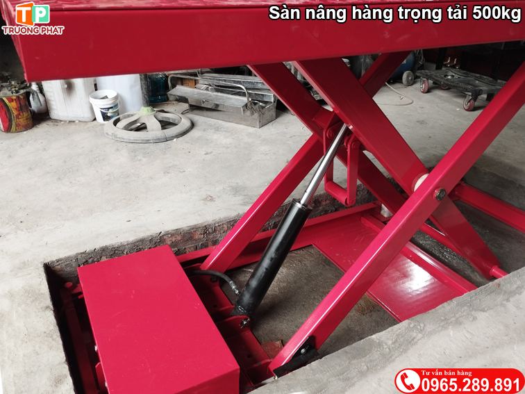 Sàn nâng hàng sức nâng 500kg