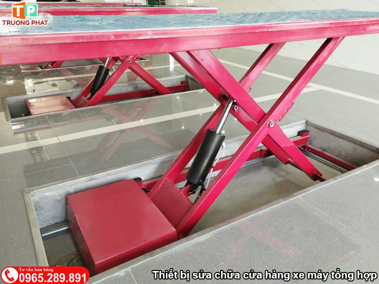 Bàn nâng sửa xe máy hiệu AT