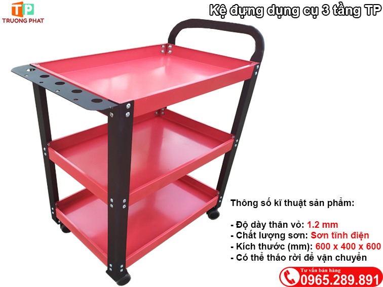 Kệ đựng dụng cụ 3 tầng TP