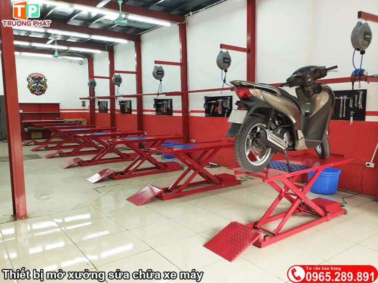 Thiết bị mở xưởng sửa xe máy